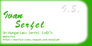 ivan serfel business card